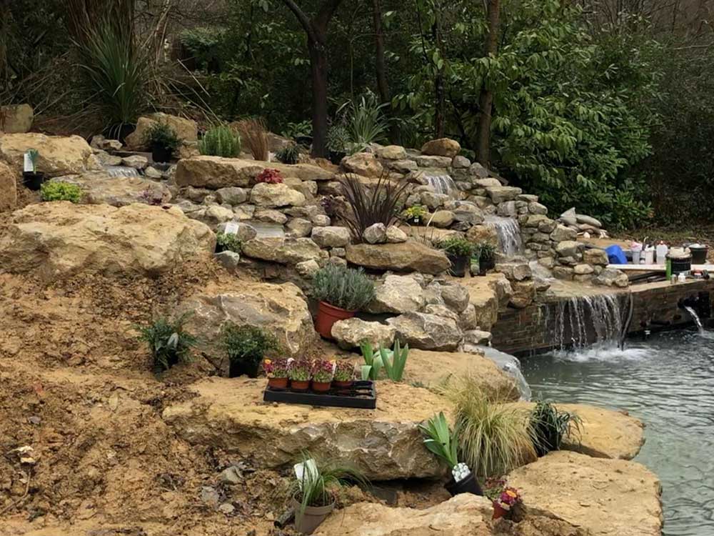 Waterfall Installers in Tatsfield